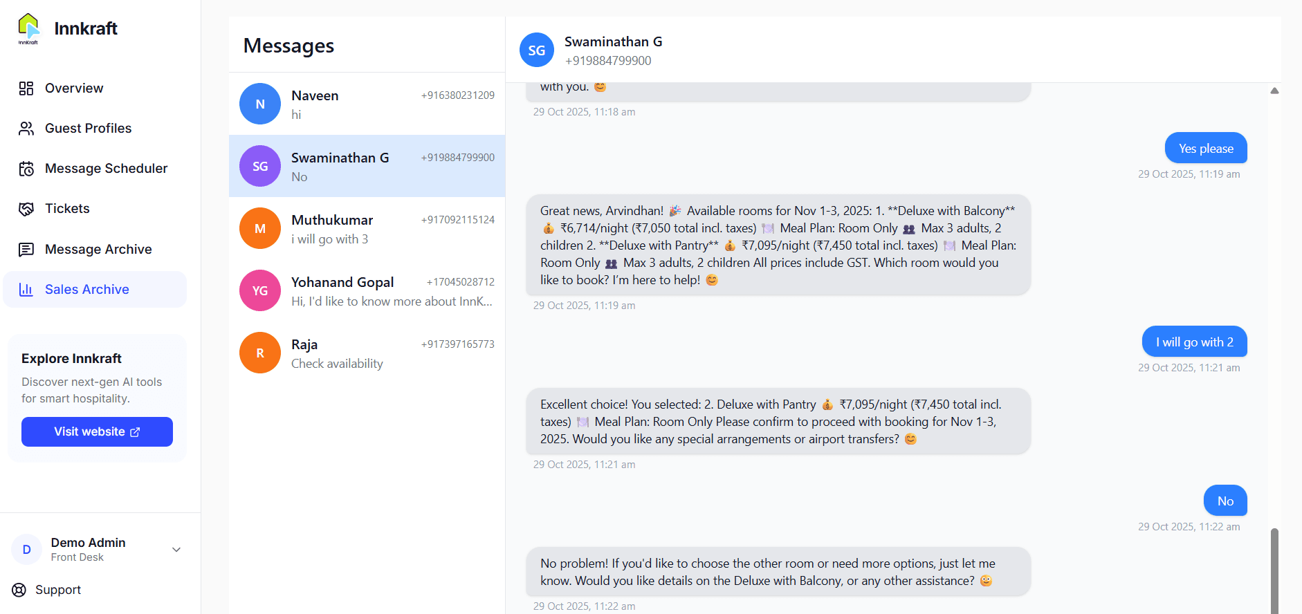 Contextual upselling made natural