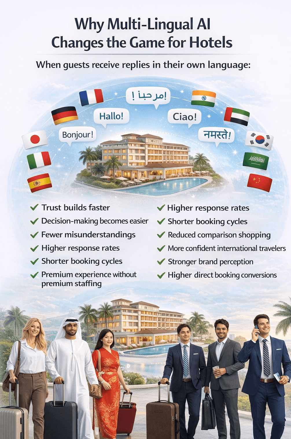 Innkraft answering hotel guests in 25+ languages instantly
